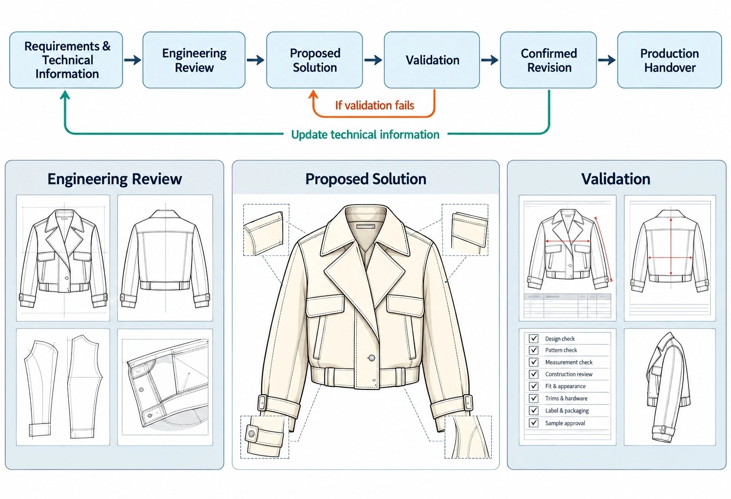 服装制造中的服装工程服务涵盖哪些内容